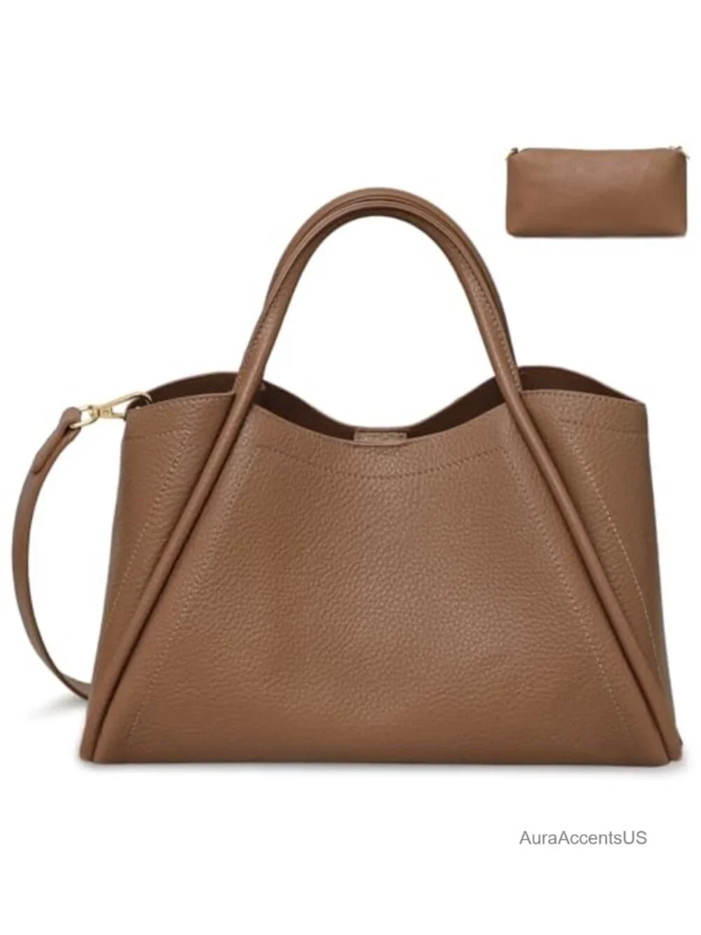 Faux Leather Satchel Handbag Women's Purse Shoulder Crossbody Bag